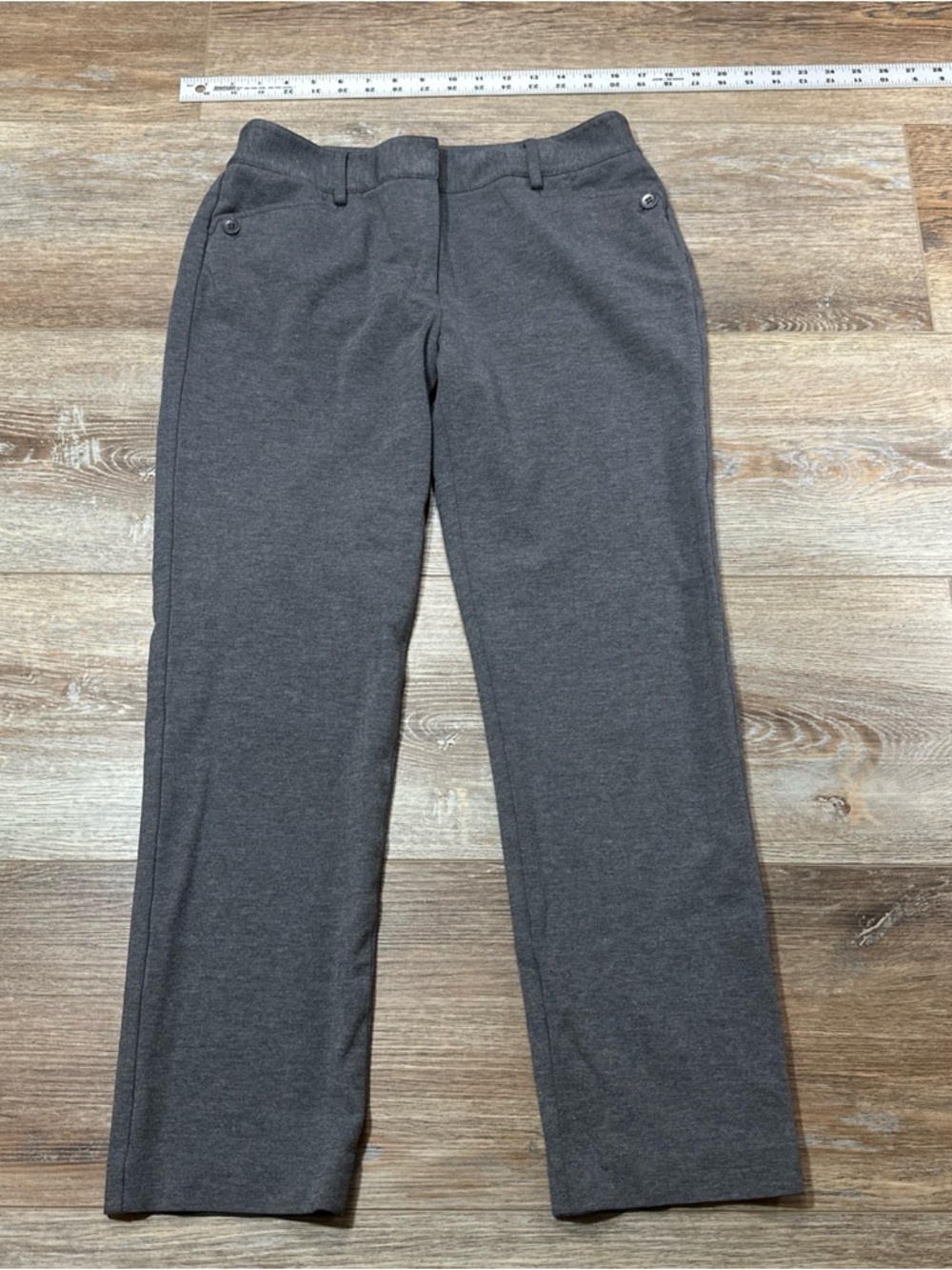 Talbots Charcoal Stretch Ponte Trousers Size 6